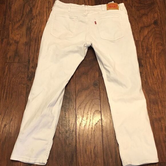 LEVI’S STRAUSS & Co white denim jeans womens w38 L30 511 style - Picture 4 of 10